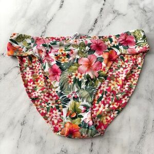 Tommy Bahama Nwt Island Cays Floral Reversible Hipster Swim Bikini Bottom XL